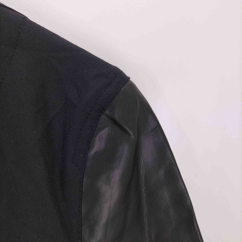 コムデギャルソンシャツ COMME des GARCONS SHIRT 袖フェイクレザー 切替テーラードジャケット メンズ  S